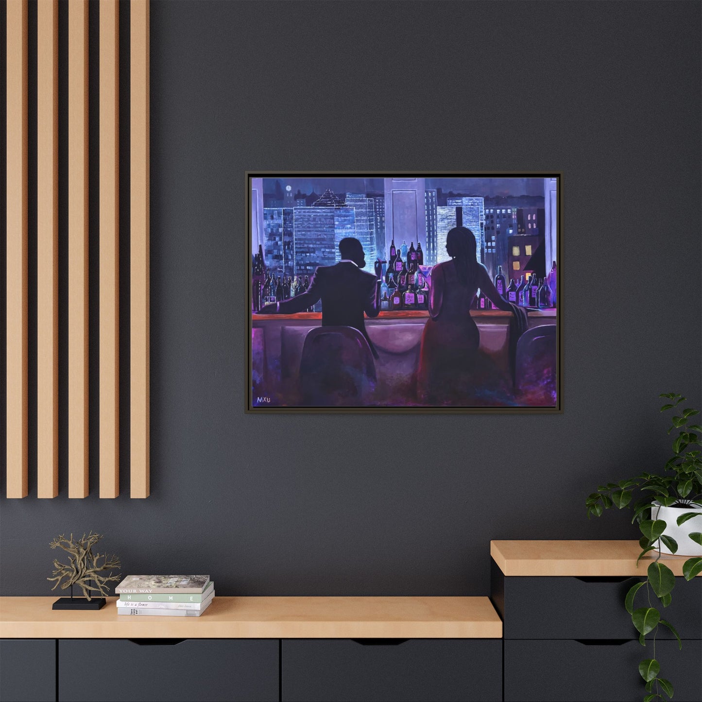 Matte Canvas, Framed (Multi-color)