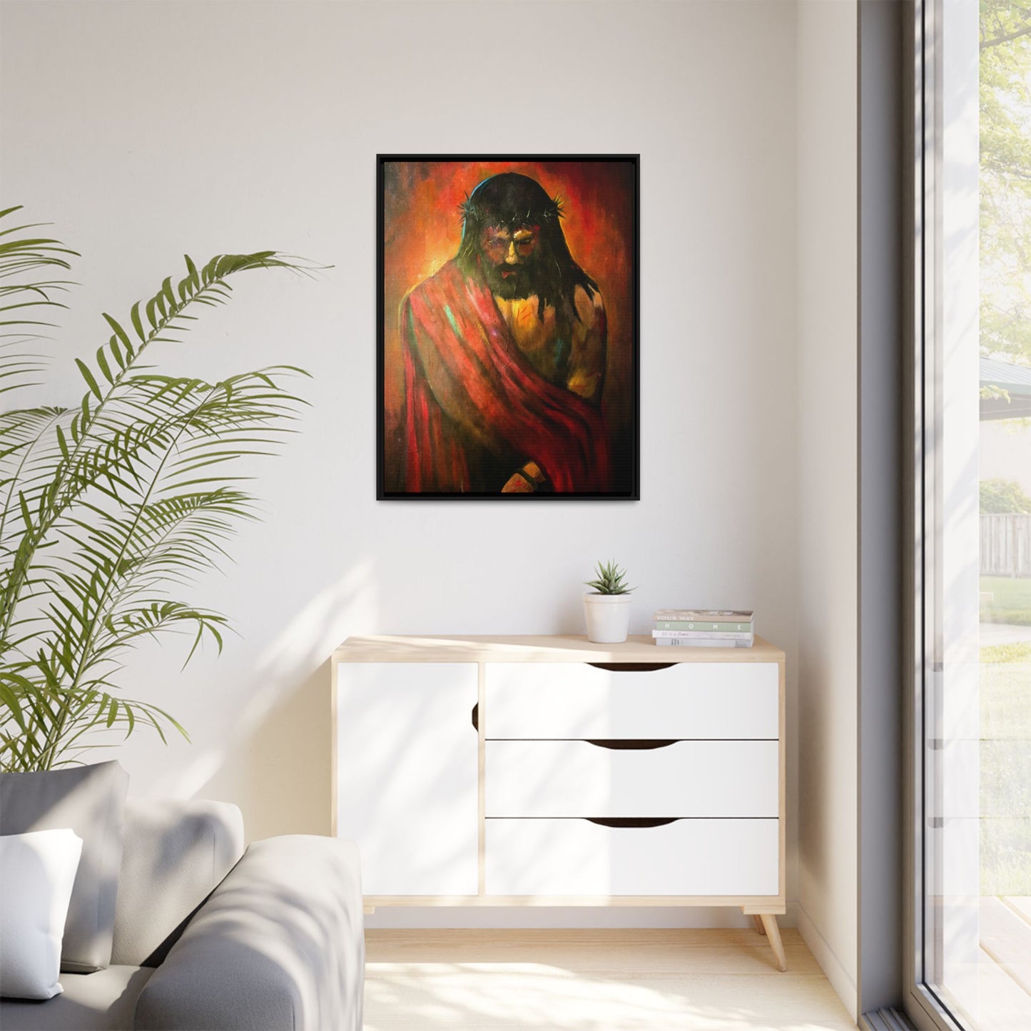 “KING of kings” Matte Canvas, Framed (Multi-color)