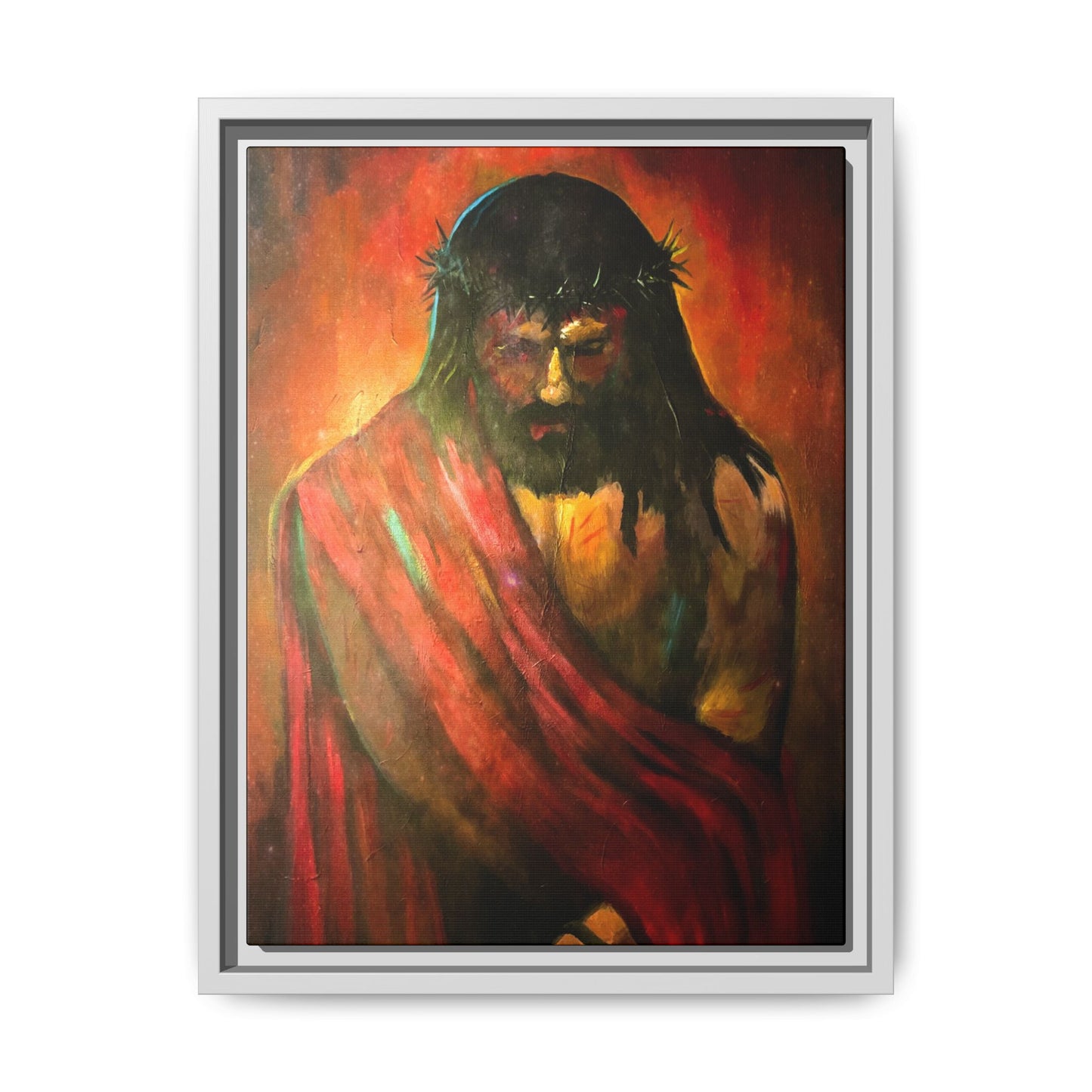 “KING of kings” Matte Canvas, Framed (Multi-color)