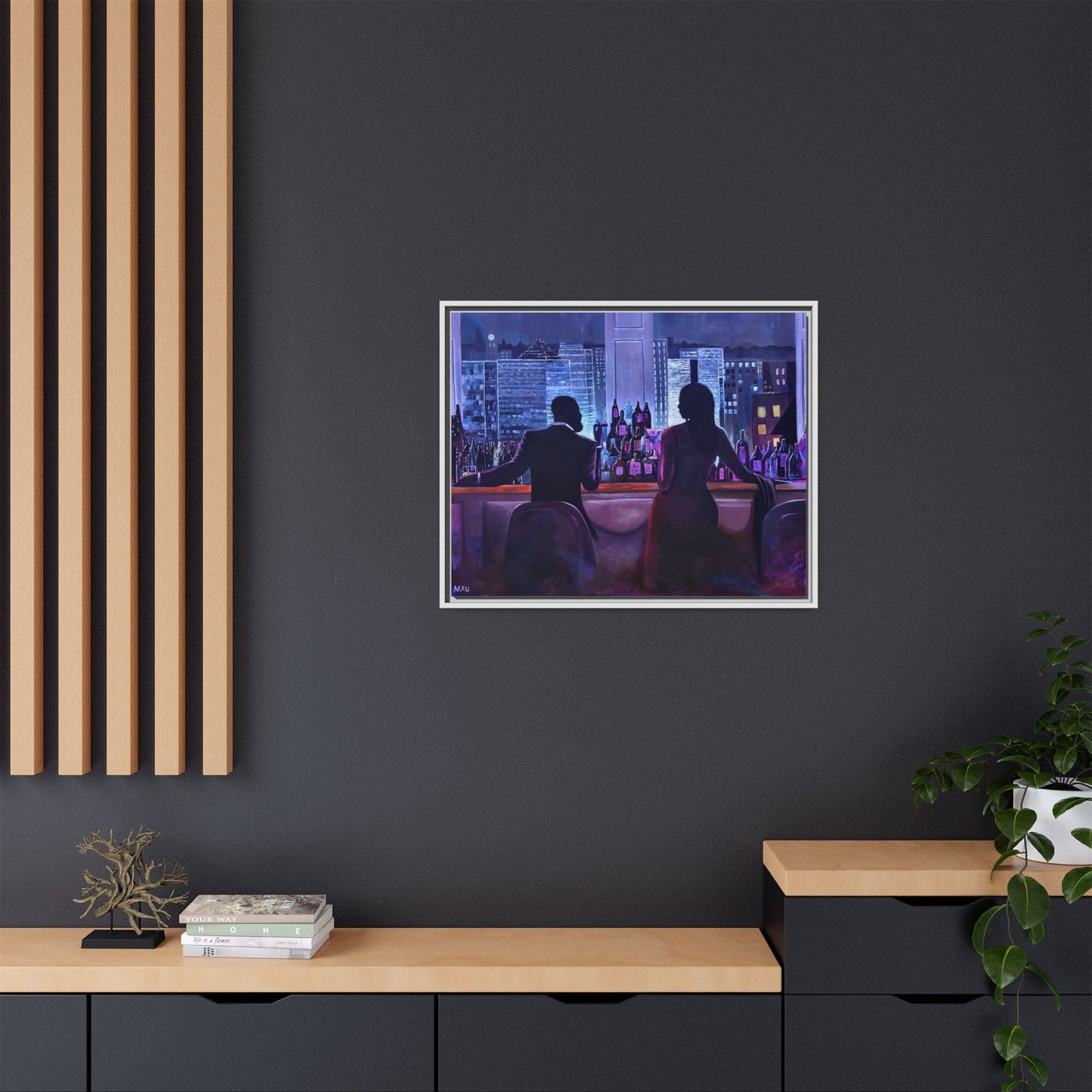 Matte Canvas, Framed (Multi-color)