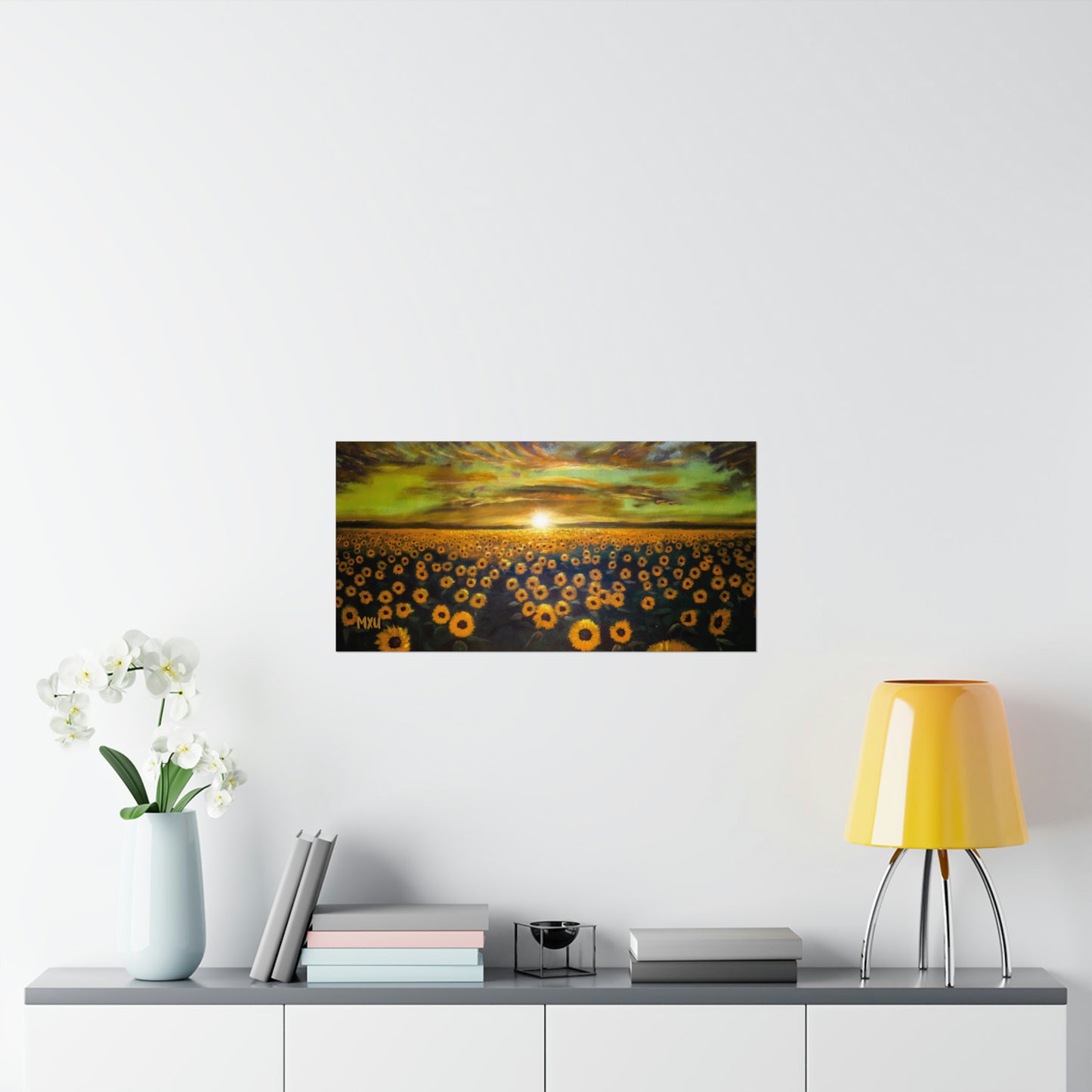 Sunflower Painting Matte Horizontal Posters