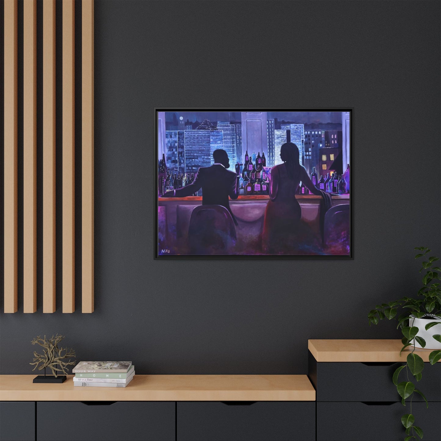 Matte Canvas, Framed (Multi-color)
