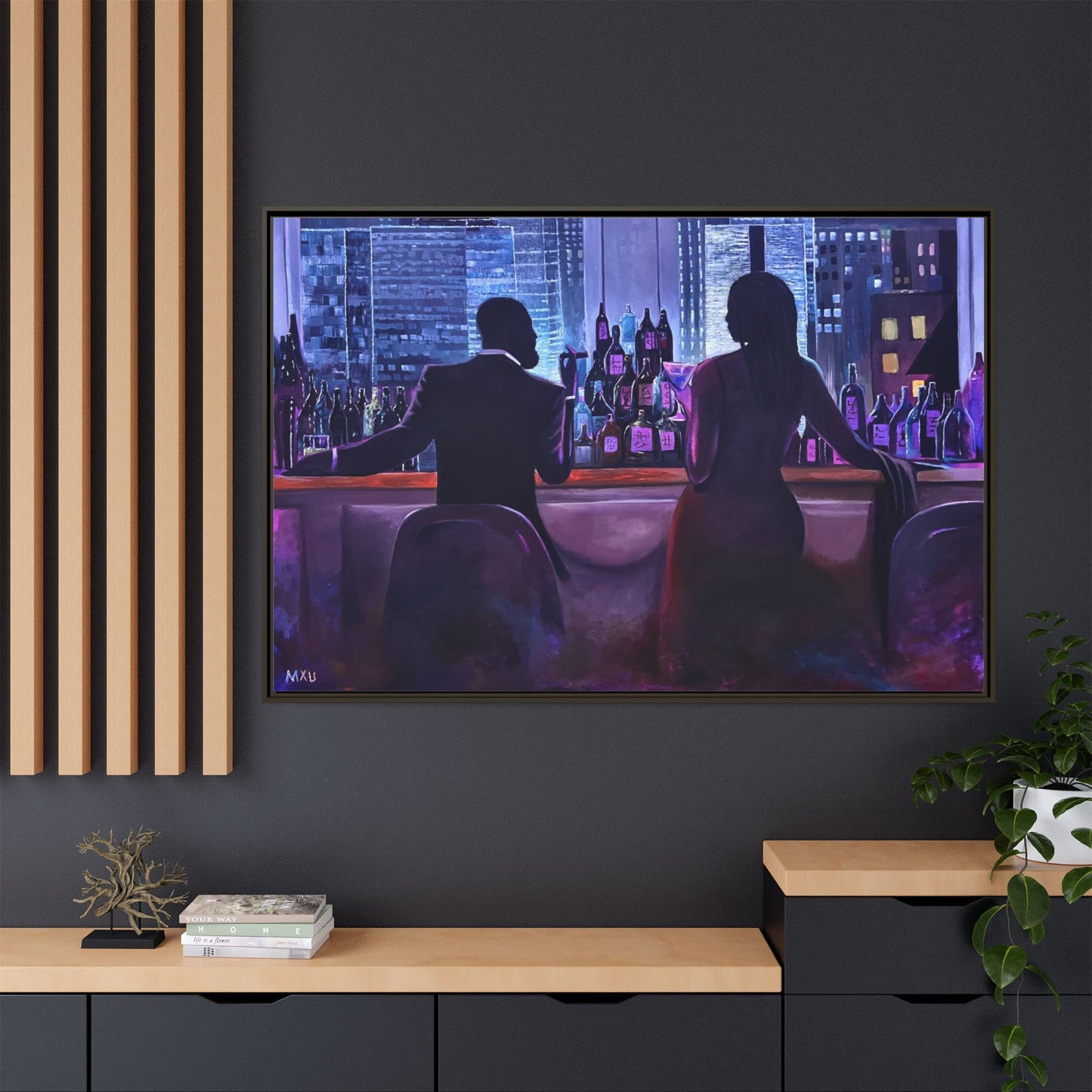 Matte Canvas, Framed (Multi-color)