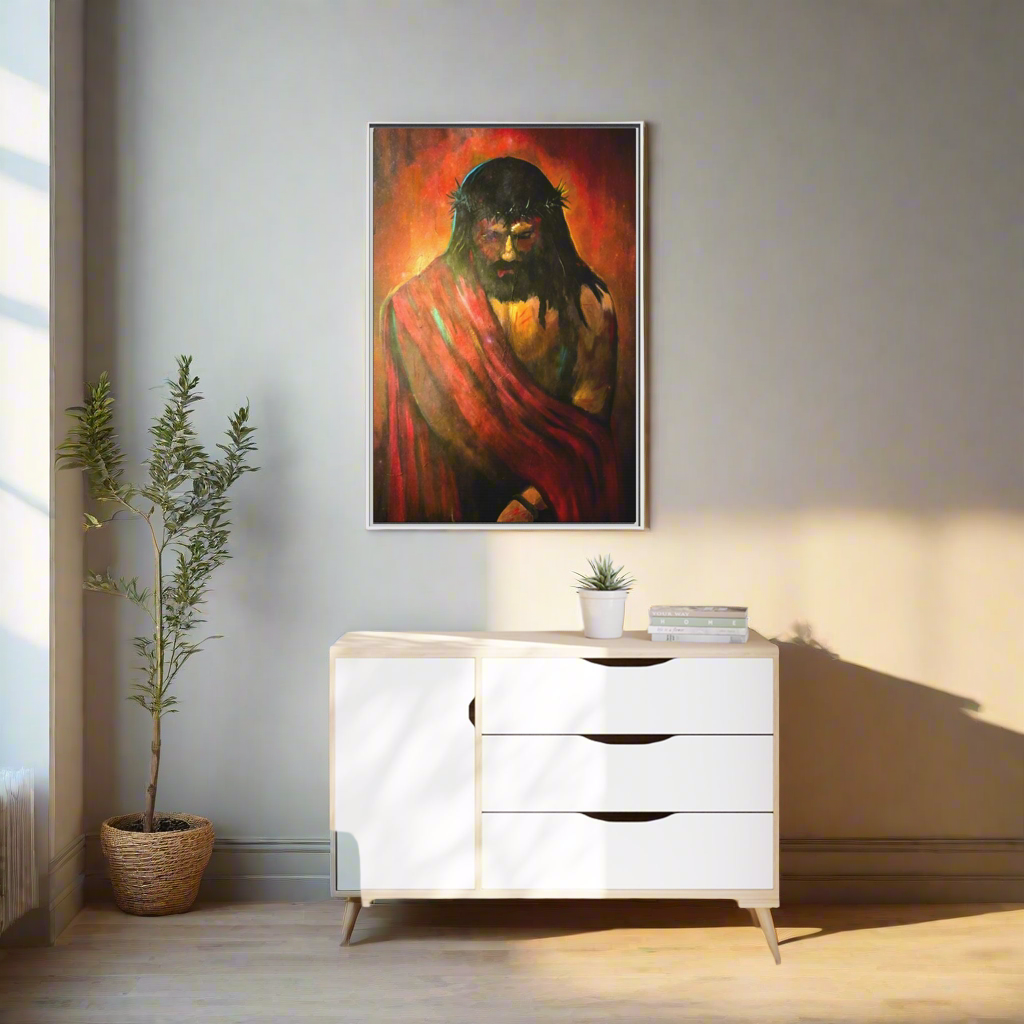 “KING of kings” Matte Canvas, Framed (Multi-color)