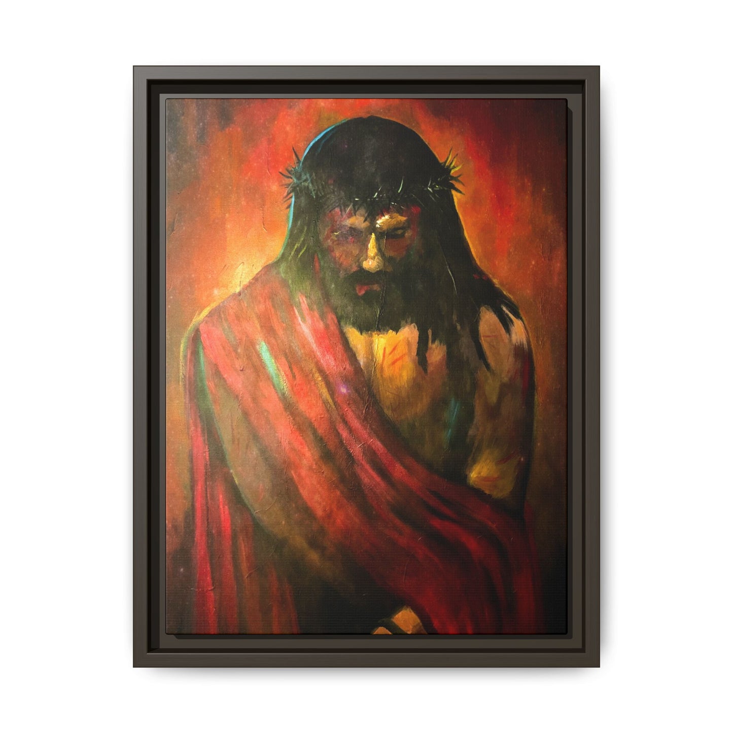 “KING of kings” Matte Canvas, Framed (Multi-color)