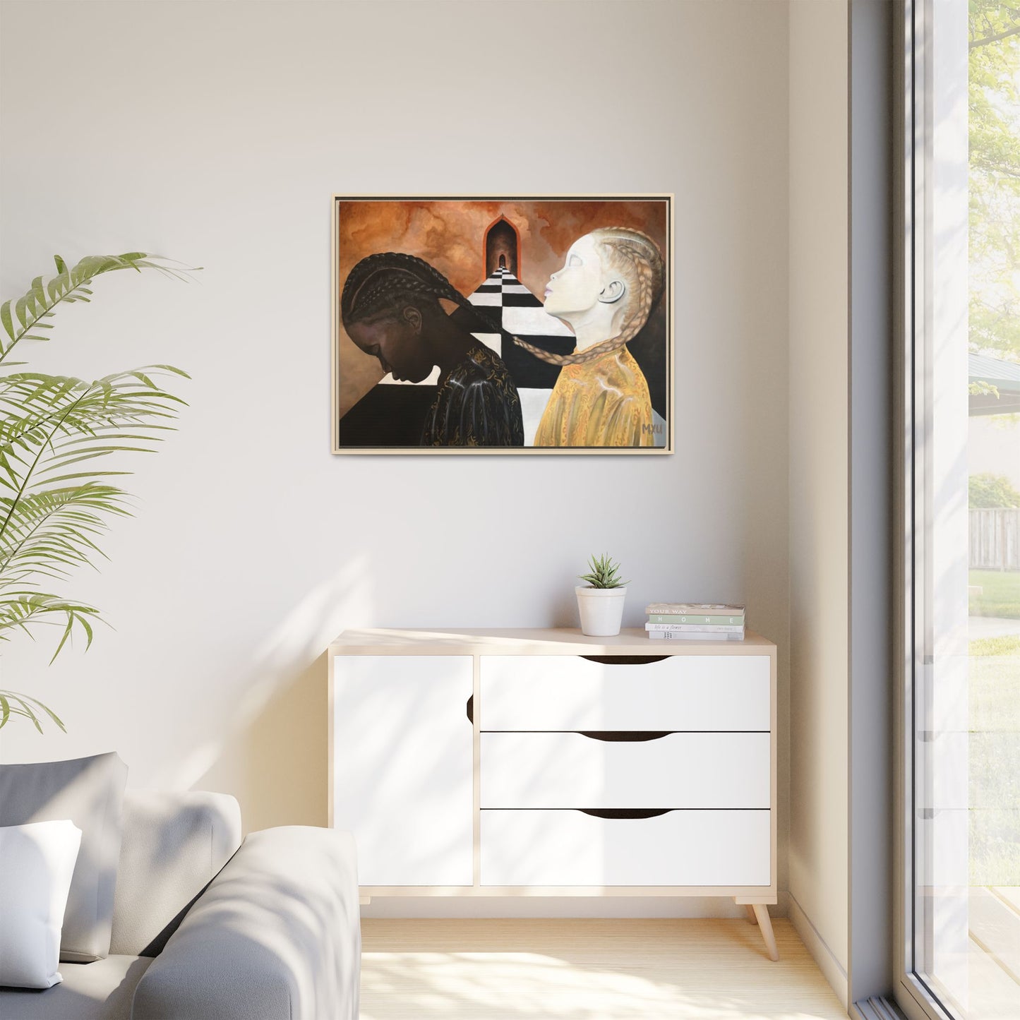 Matte Canvas, Framed (Multi-color)
