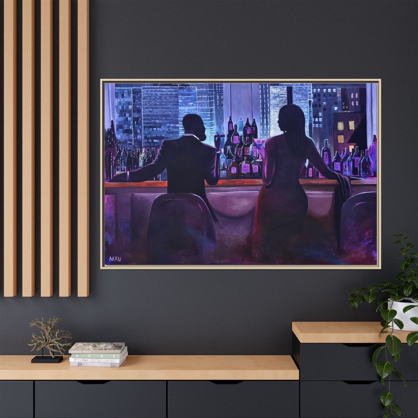 Matte Canvas, Framed (Multi-color)