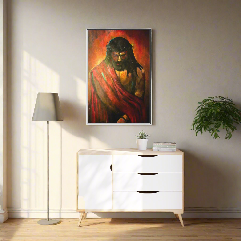 “KING of kings” Matte Canvas, Framed (Multi-color)