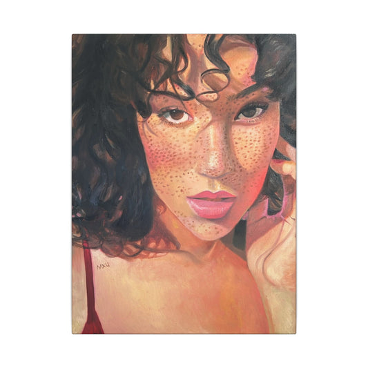 Canvas Wall Art - Beautiful Portrait, Home Décor, Gift for Her, Modern Artwork, Feminine Art