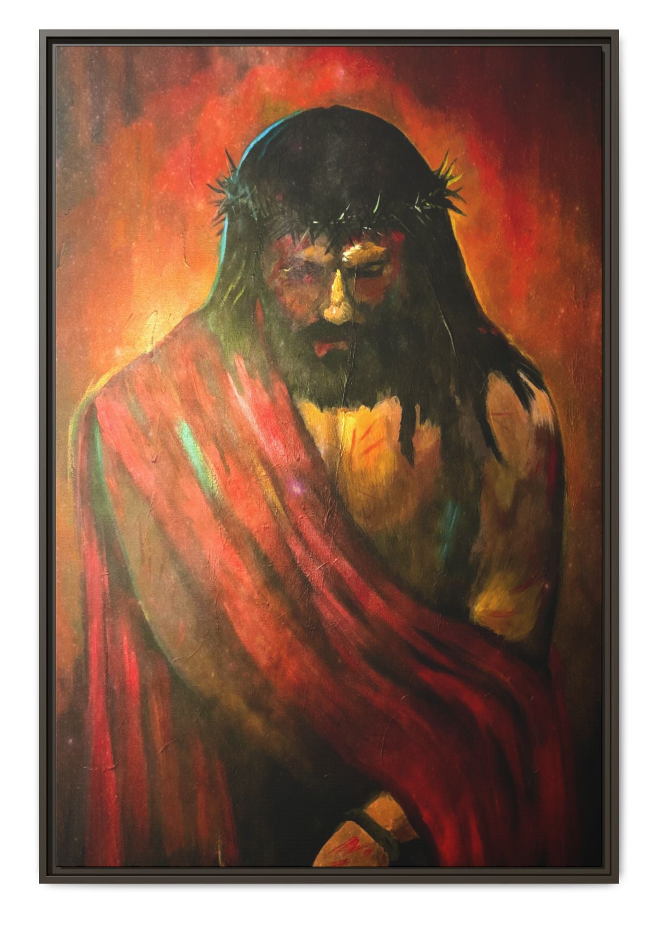 “KING of kings” Matte Canvas, Framed (Multi-color)