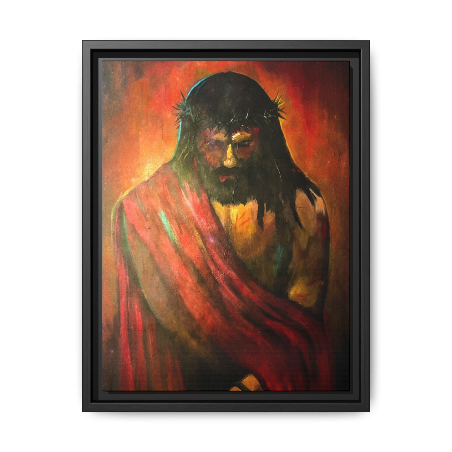 “KING of kings” Matte Canvas, Framed (Multi-color)