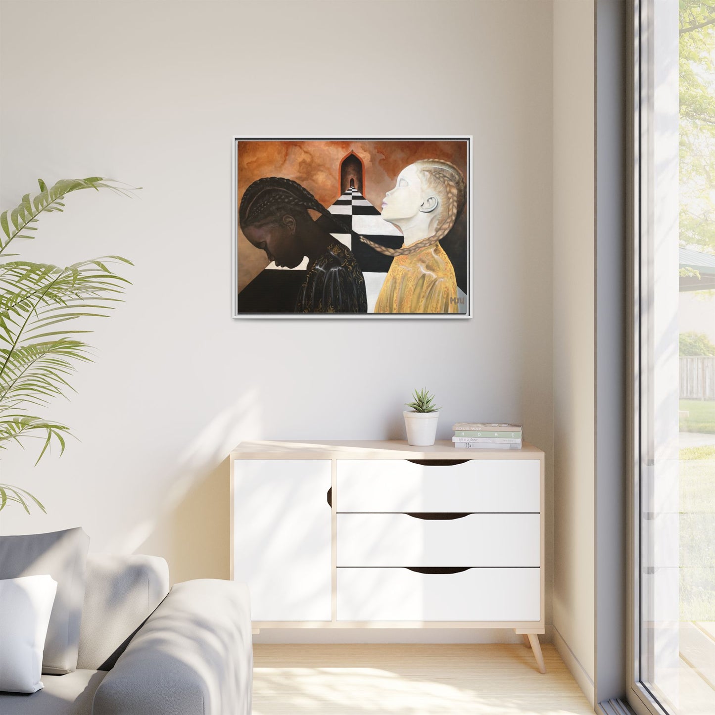 Matte Canvas, Framed (Multi-color)