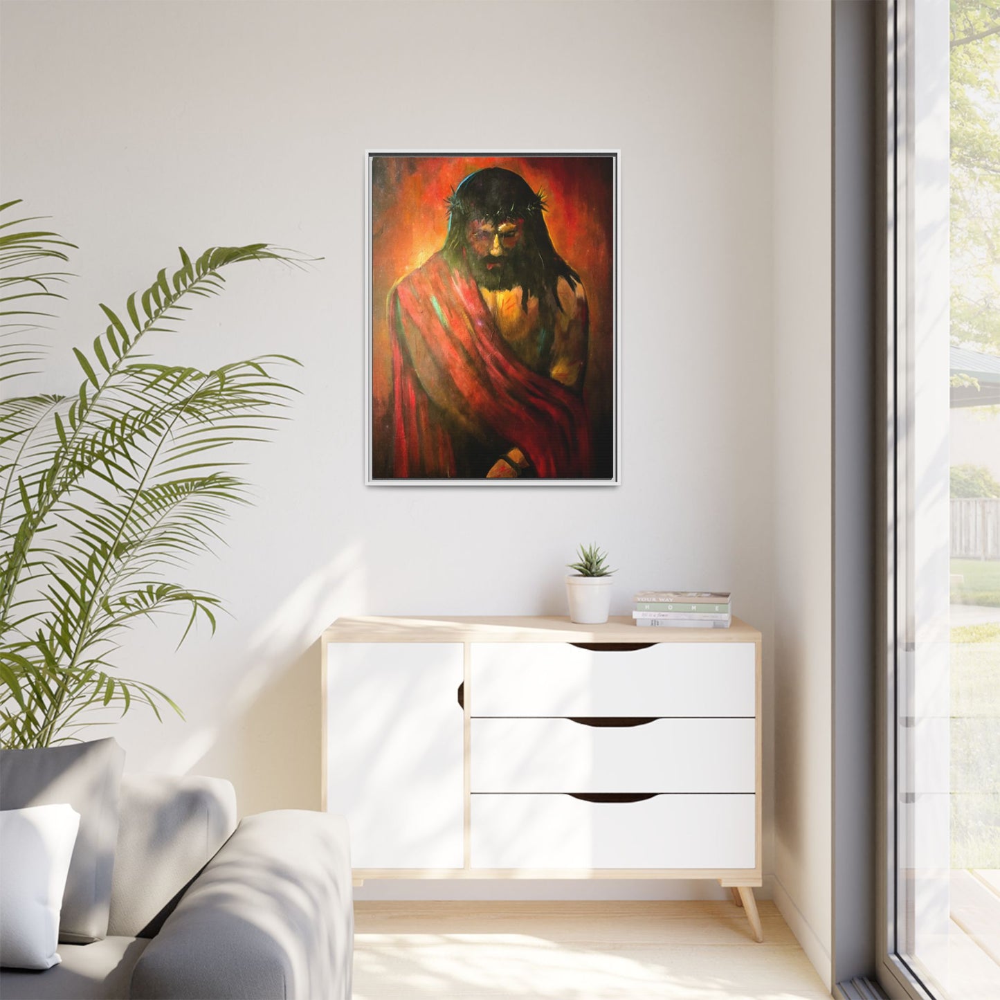 “KING of kings” Matte Canvas, Framed (Multi-color)