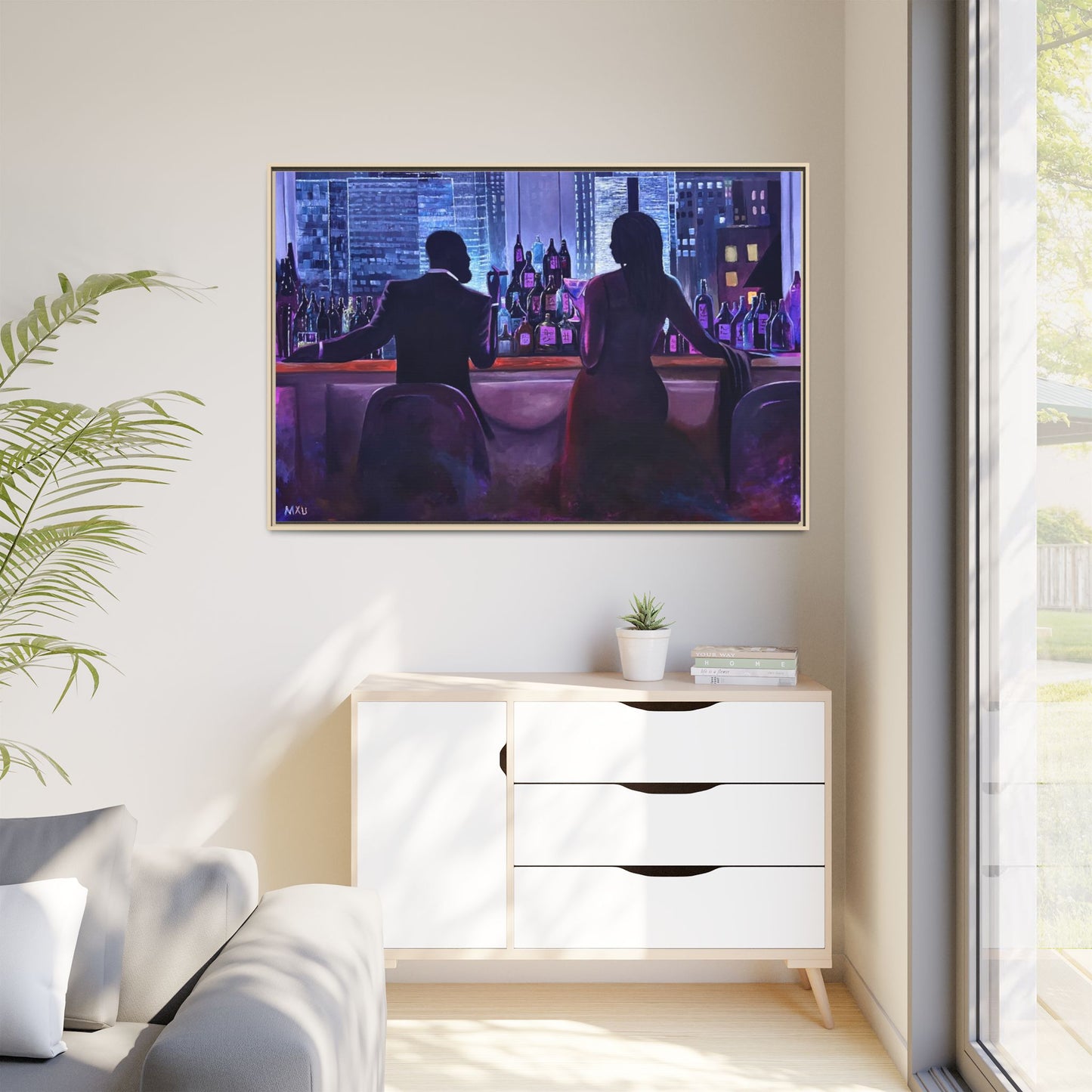 Matte Canvas, Framed (Multi-color)