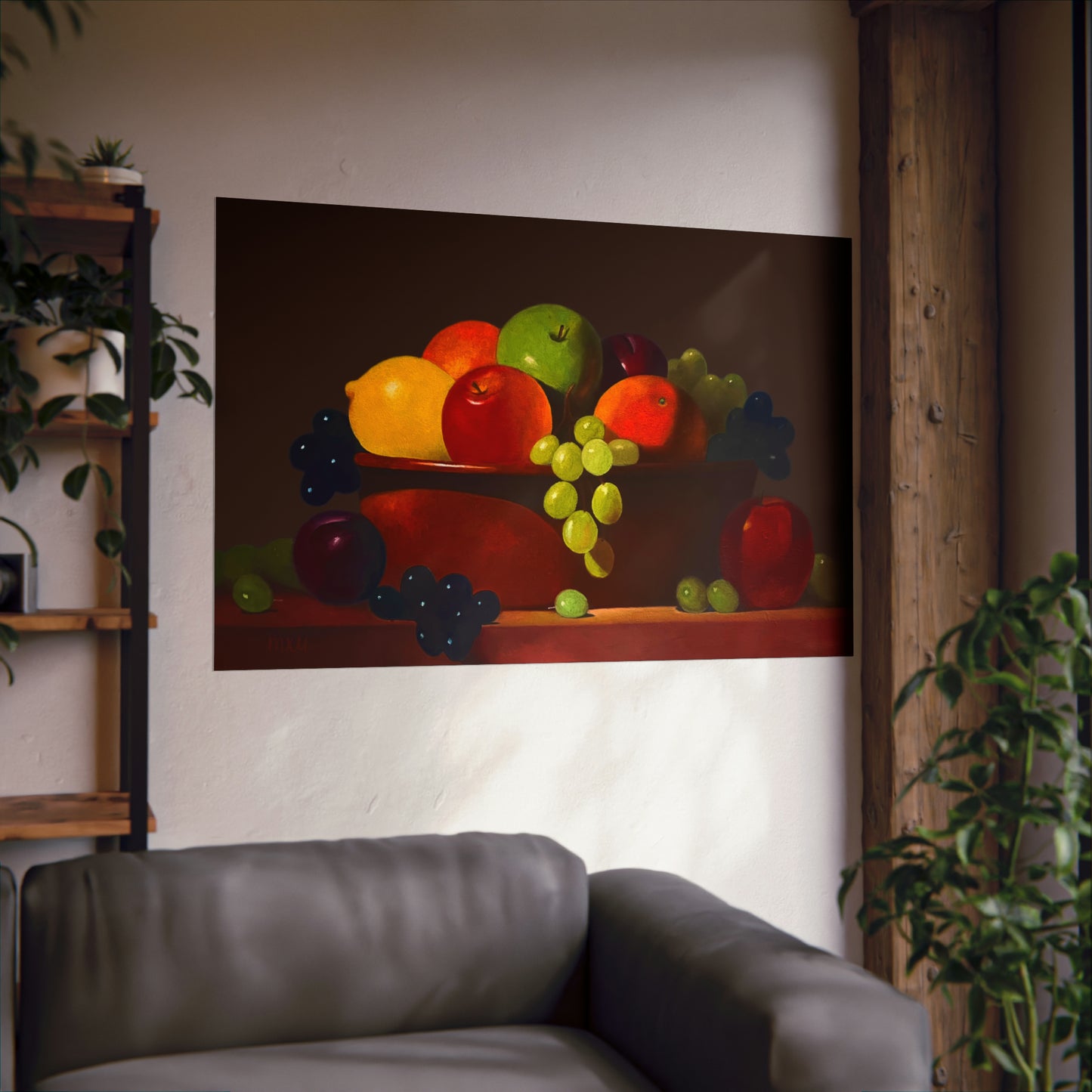 Fruit Basket Painting Matte Horizontal Posters