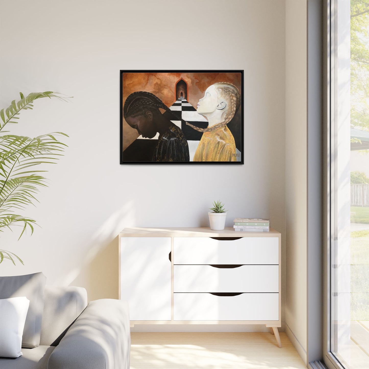 Matte Canvas, Framed (Multi-color)