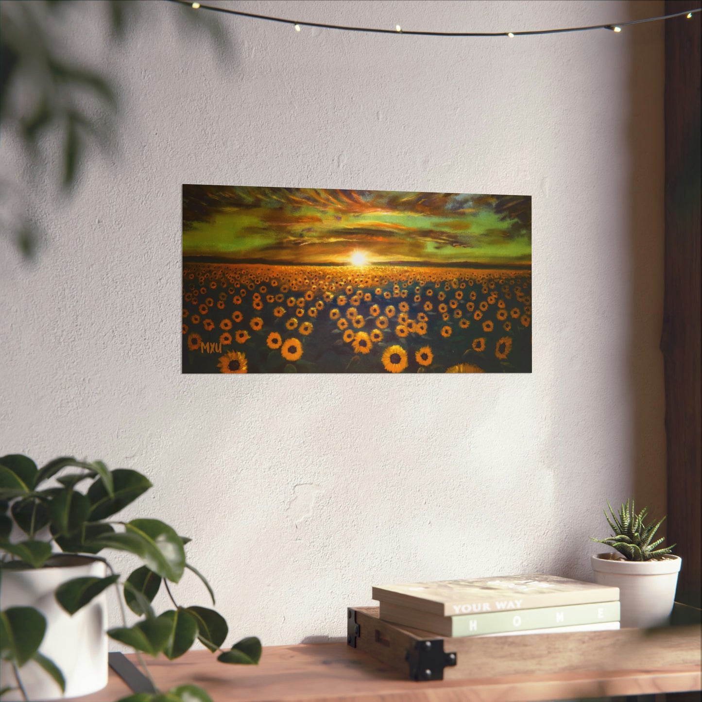 Sunflower Painting Matte Horizontal Posters