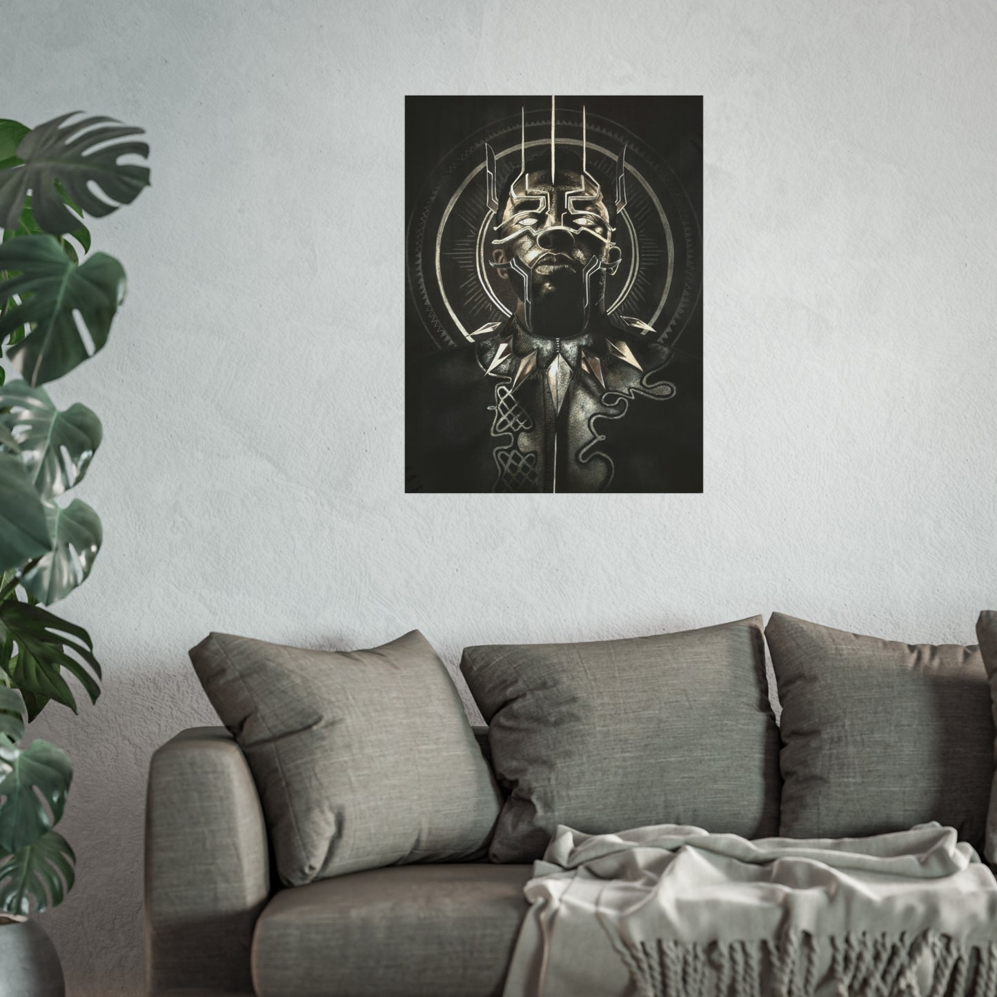 Bold Black Panther Fine Art Poster for Home Decor