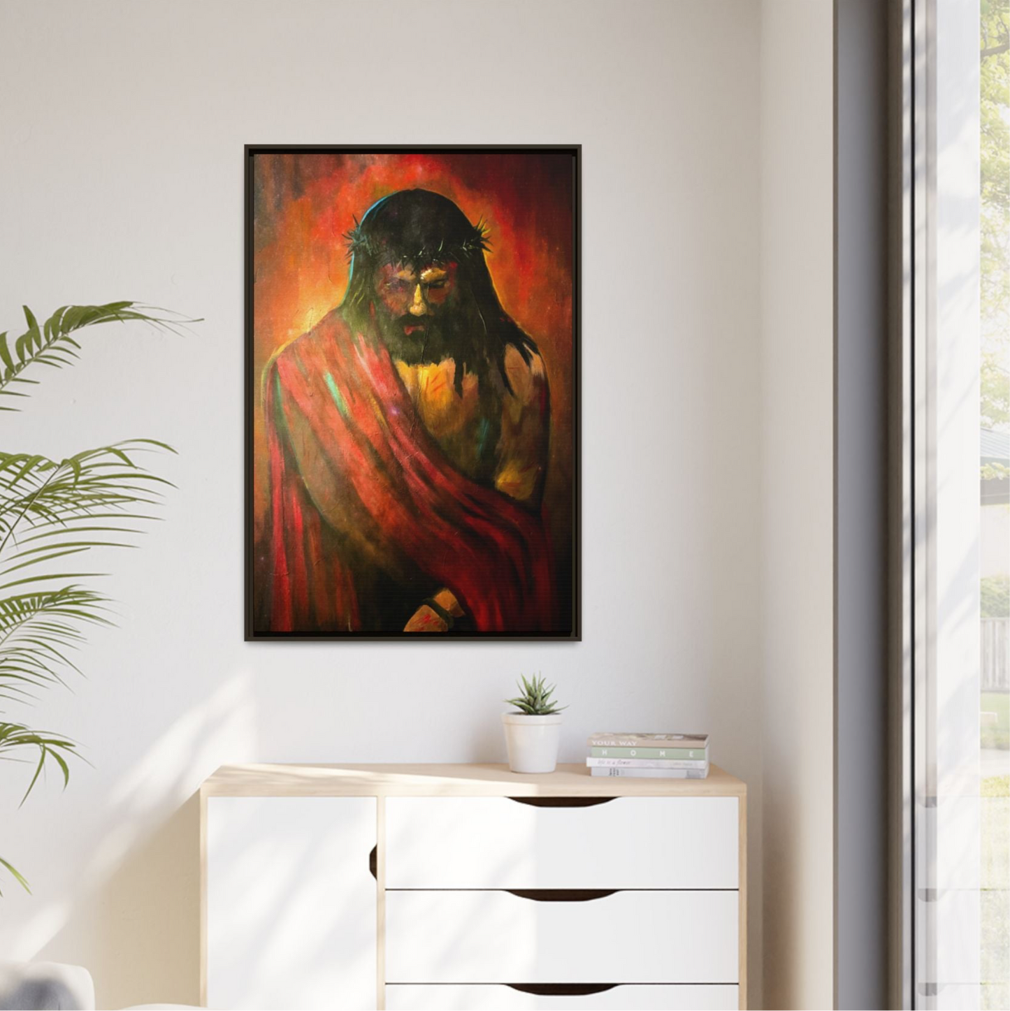 “KING of kings” Matte Canvas, Framed (Multi-color)