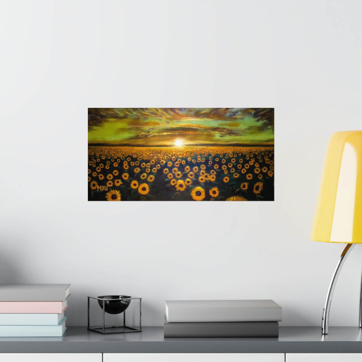 Sunflower Painting Matte Horizontal Posters