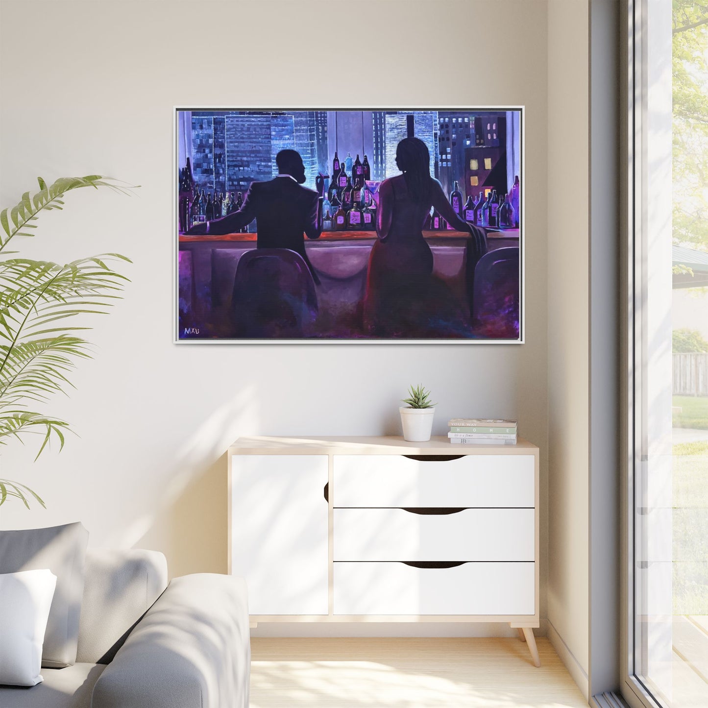 Matte Canvas, Framed (Multi-color)