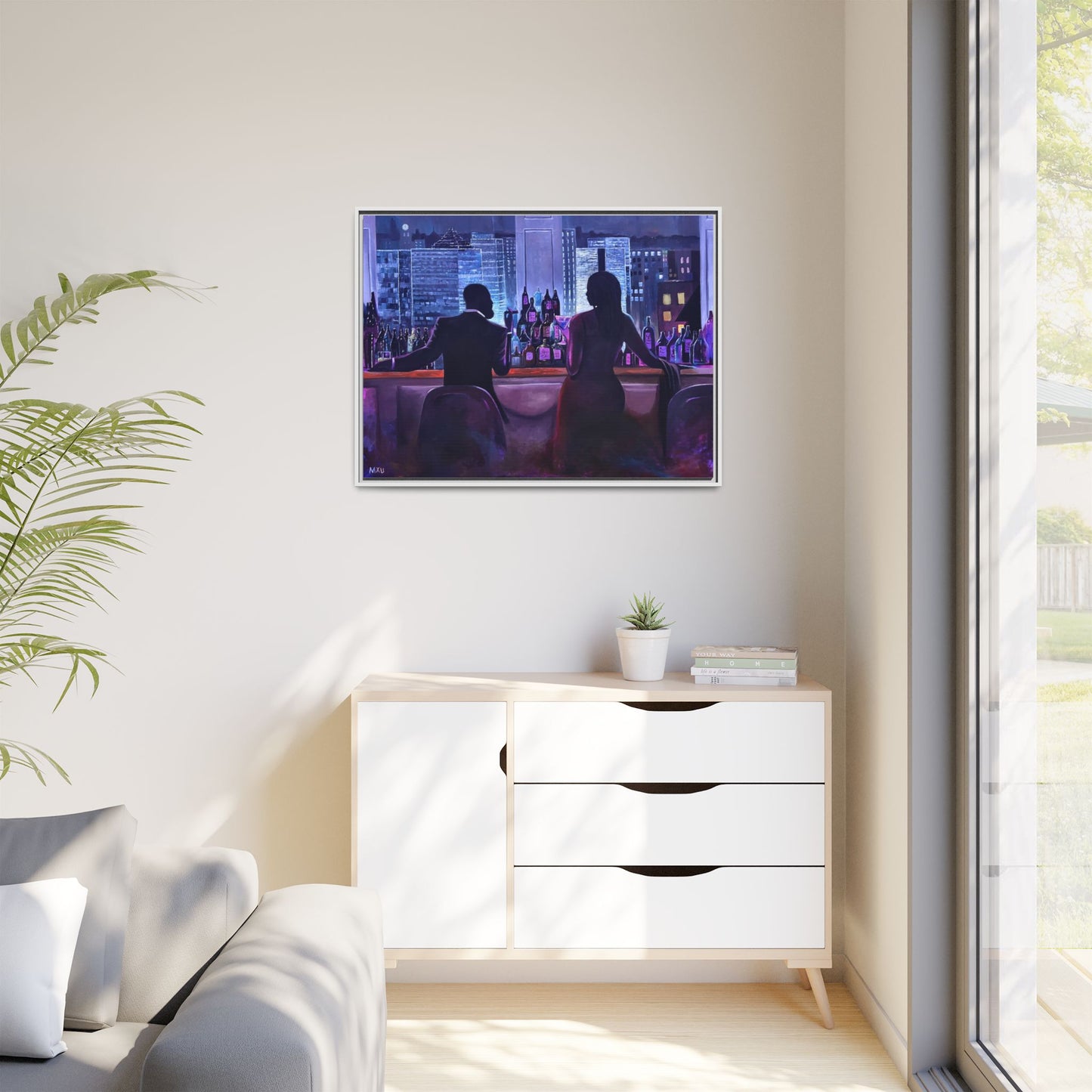 Matte Canvas, Framed (Multi-color)
