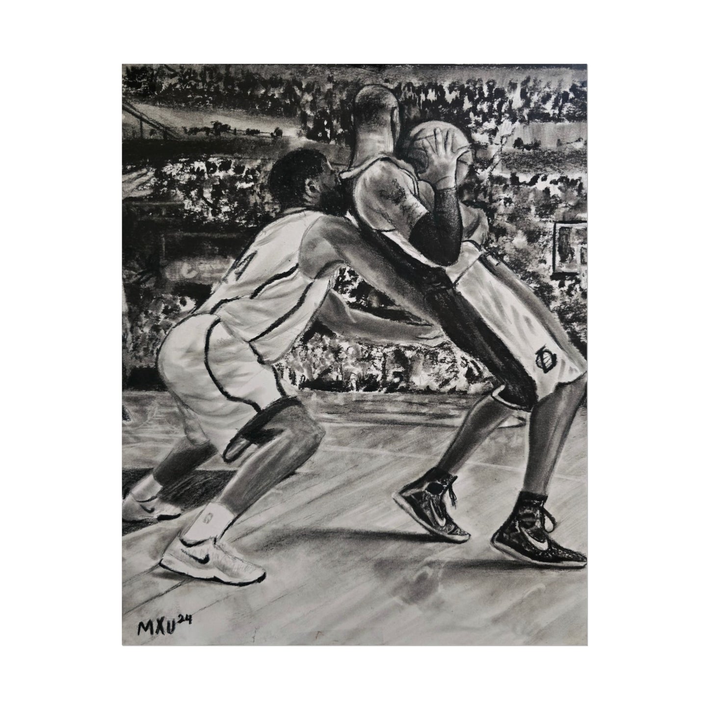 Basketball Art Prints, Rolled Posters for Sports Lovers, Wall Decor, Gifts for Athletes, Home Gym Decoration