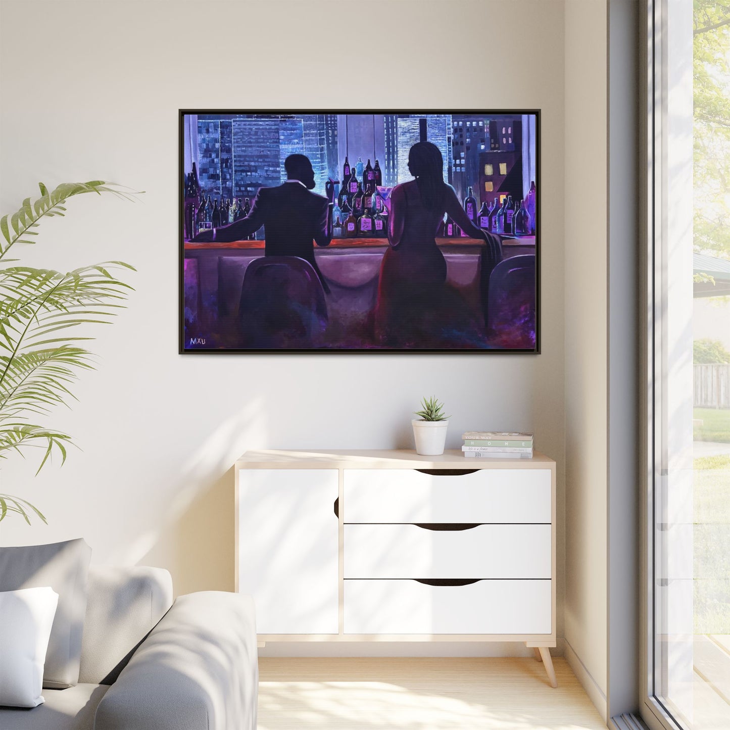 Matte Canvas, Framed (Multi-color)