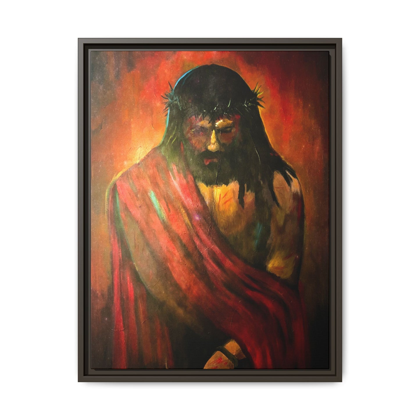 “KING of kings” Matte Canvas, Framed (Multi-color)