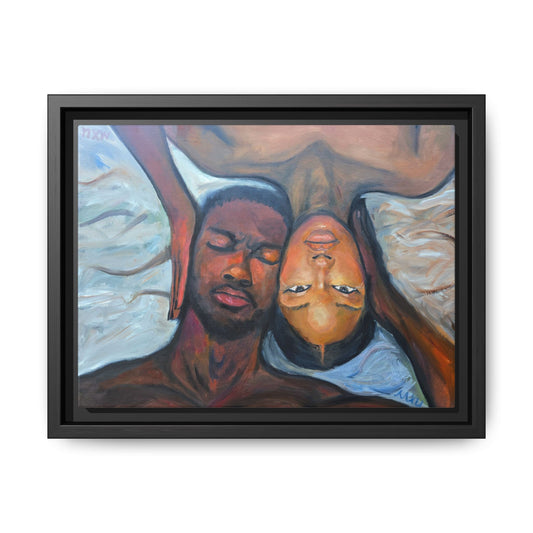 Framed Wall Art Print, Couples Art, Modern Home Decor, Romantic Artwork, Gift for Her, Bedroom Wall Decor