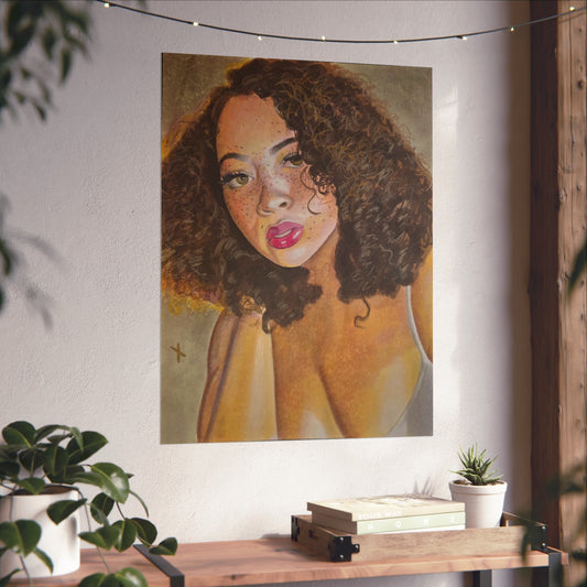 Freckle face on Fine Art Poster - Vibrant Wall Decor for Stylish Spaces