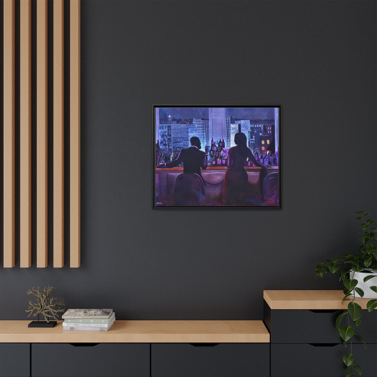 Matte Canvas, Framed (Multi-color)