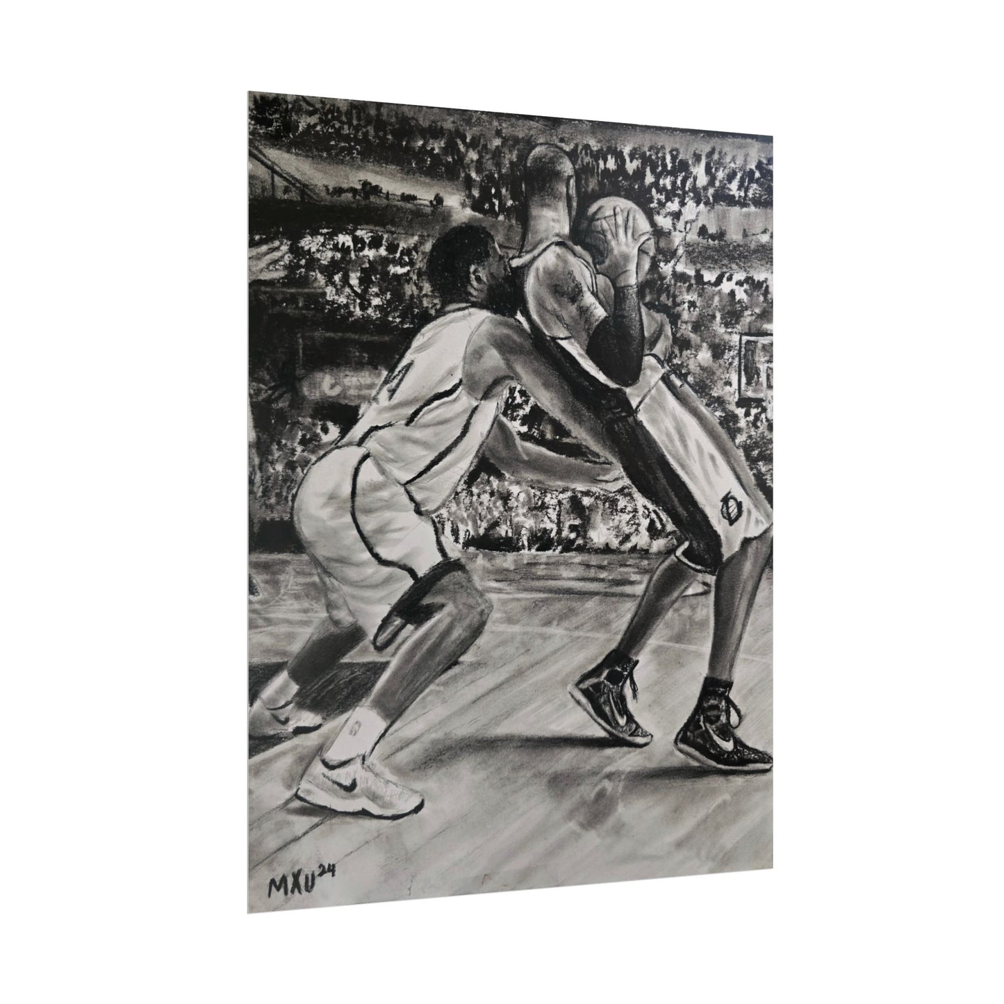 Basketball Art Prints, Rolled Posters for Sports Lovers, Wall Decor, Gifts for Athletes, Home Gym Decoration