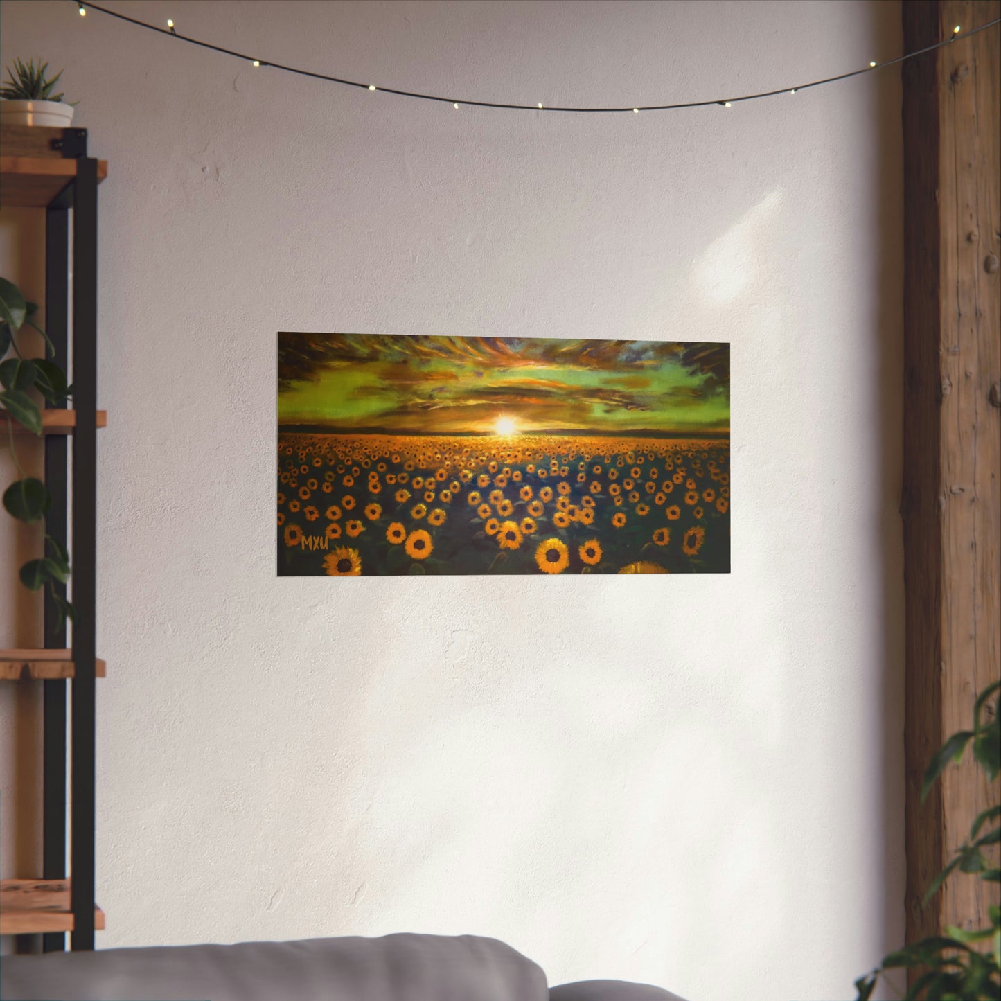 Sunflower Painting Matte Horizontal Posters