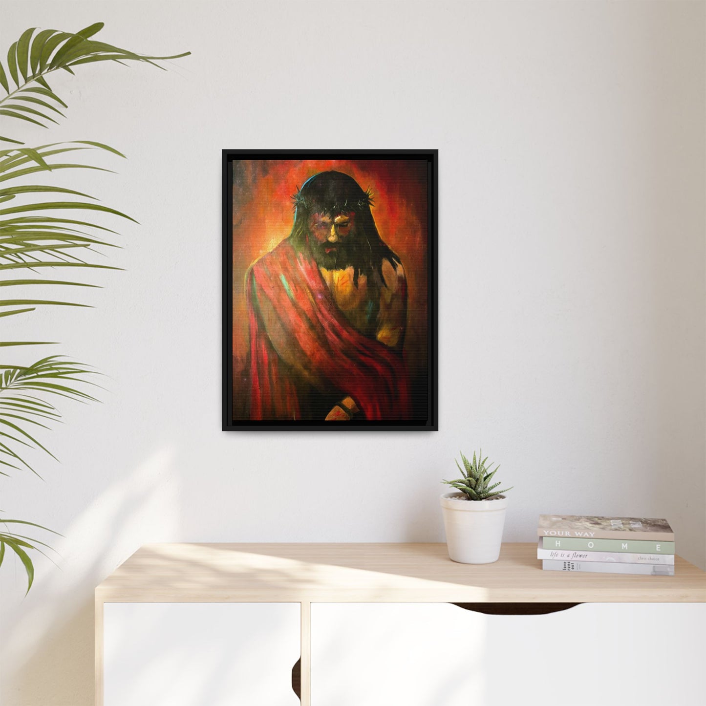 “KING of kings” Matte Canvas, Framed (Multi-color)