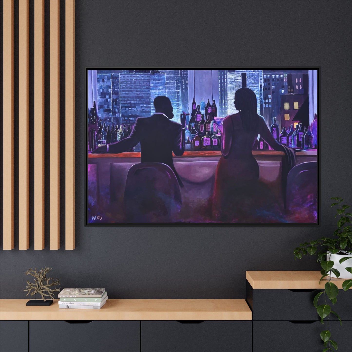 Matte Canvas, Framed (Multi-color)