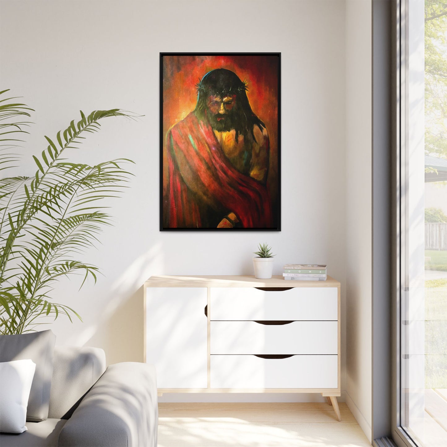 “KING of kings” Matte Canvas, Framed (Multi-color)