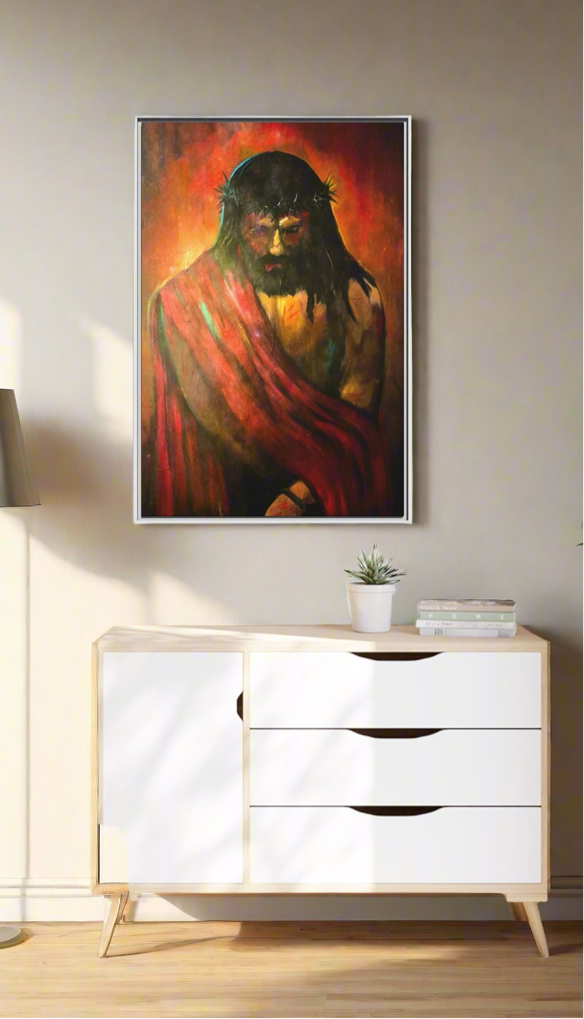 “KING of kings” Matte Canvas, Framed (Multi-color)