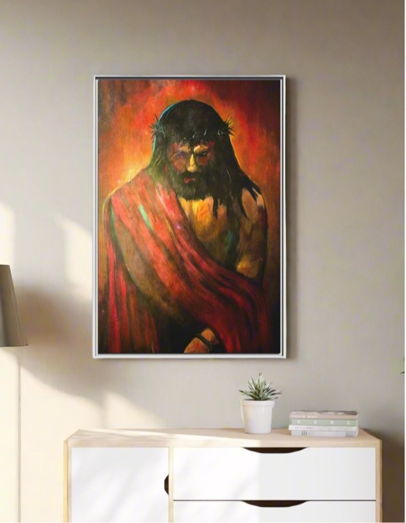 “KING of kings” Matte Canvas, Framed (Multi-color)