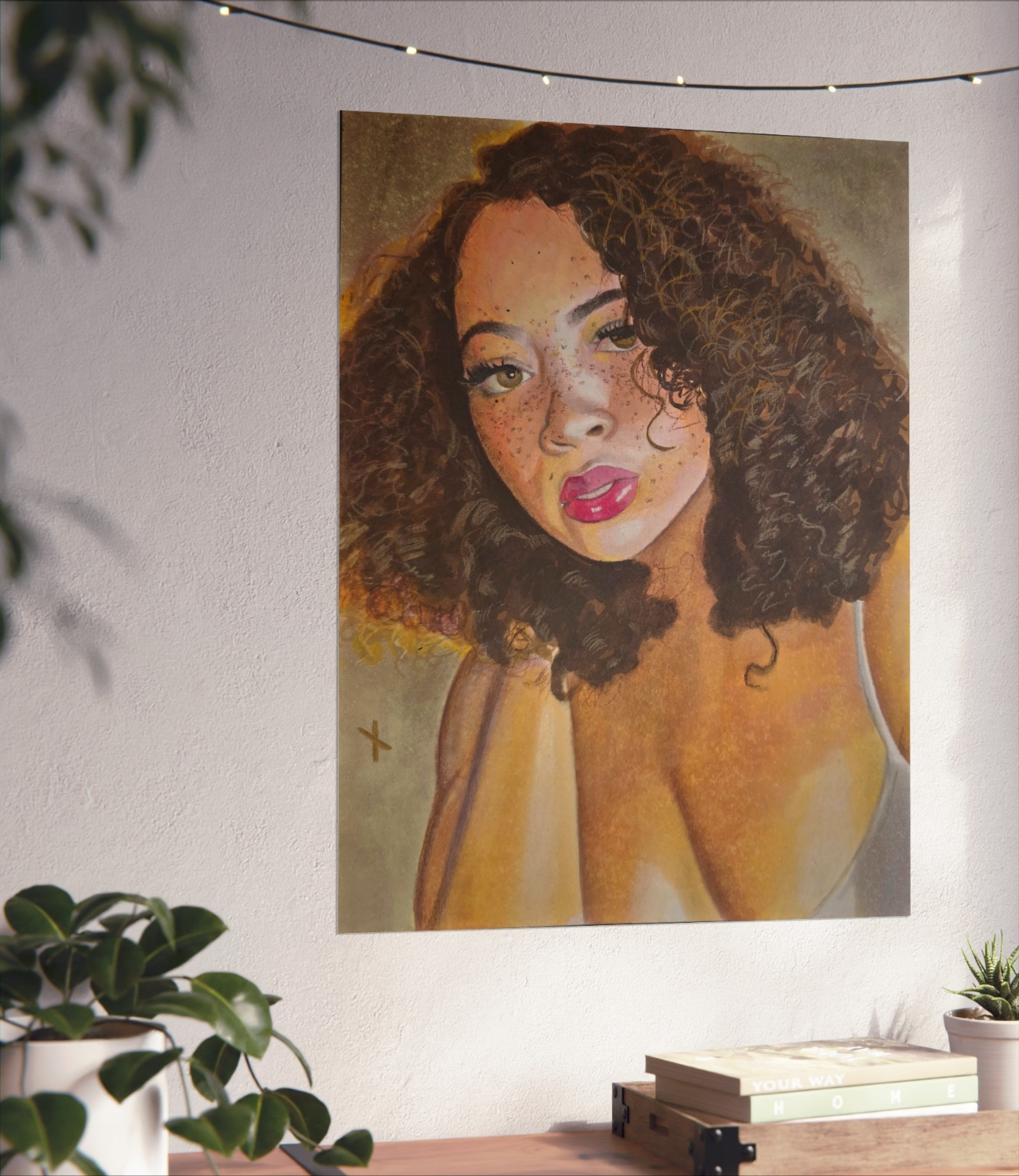 Freckle face on Fine Art Poster - Vibrant Wall Decor for Stylish Spaces